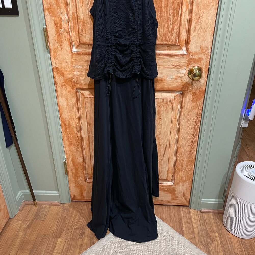Anthropologie 1X Forward Line Black Mesh Tank Maxi Dress EUC - Picture 11 of 11